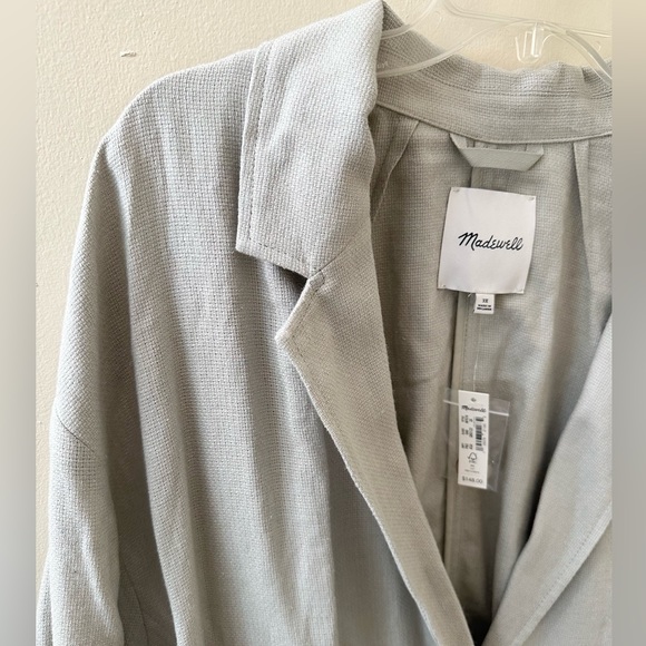 NEW ✨ PLUS Madewell Breezewoven Blazer in Ashen Sage 3X - Picture 7 of 13